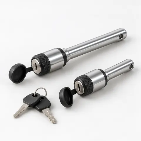 Receiver hitch pin locks